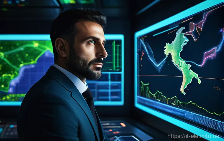 전기기사와 스마트 그리드 기술 - **Prompt:** A highly detailed, photorealistic image of an Italian electrical engineer, in their late...