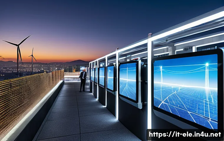 전기분야 이직 성공 노하우 - A dynamic and futuristic image showcasing the "bright future" of the electrical sector. Envision a m...