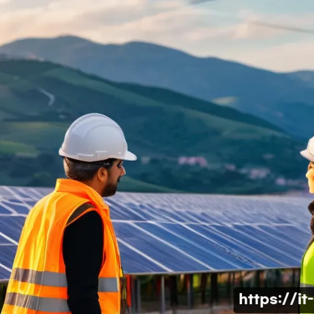 전기공사기사와 공공 전력 프로젝트 - **Prompt:** A diverse group of Italian electrical engineers, both men and women, in their late 20s t...