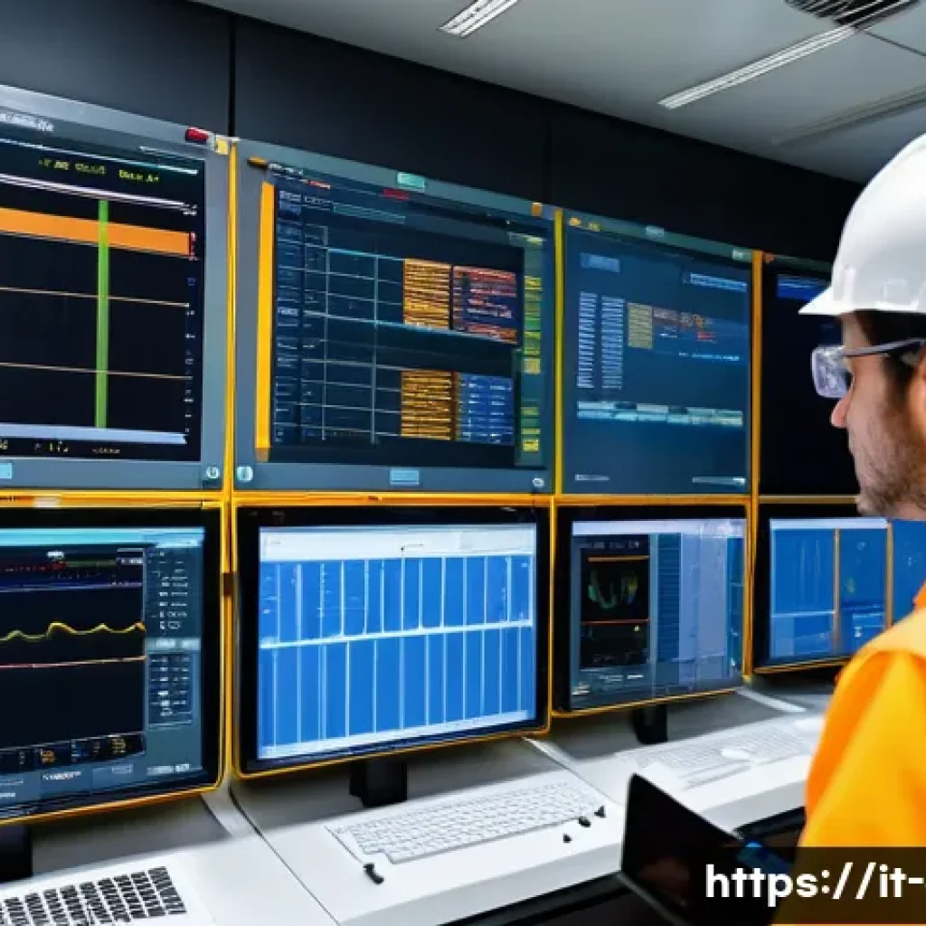 전기공사기사와 전기 부하 분석 - A detailed technical scene inside a modern electrical control room in an Italian industrial facility...