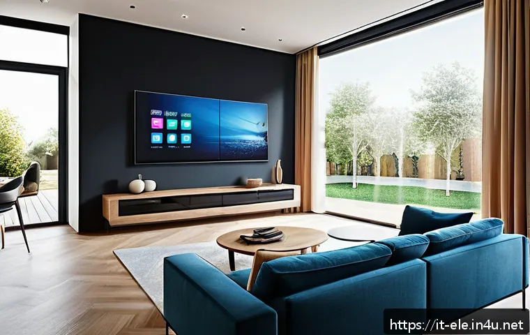 전기공사기사와 전력 설비 업그레이드 - A modern Italian home interior featuring a sleek smart home automation setup focused on energy contr...